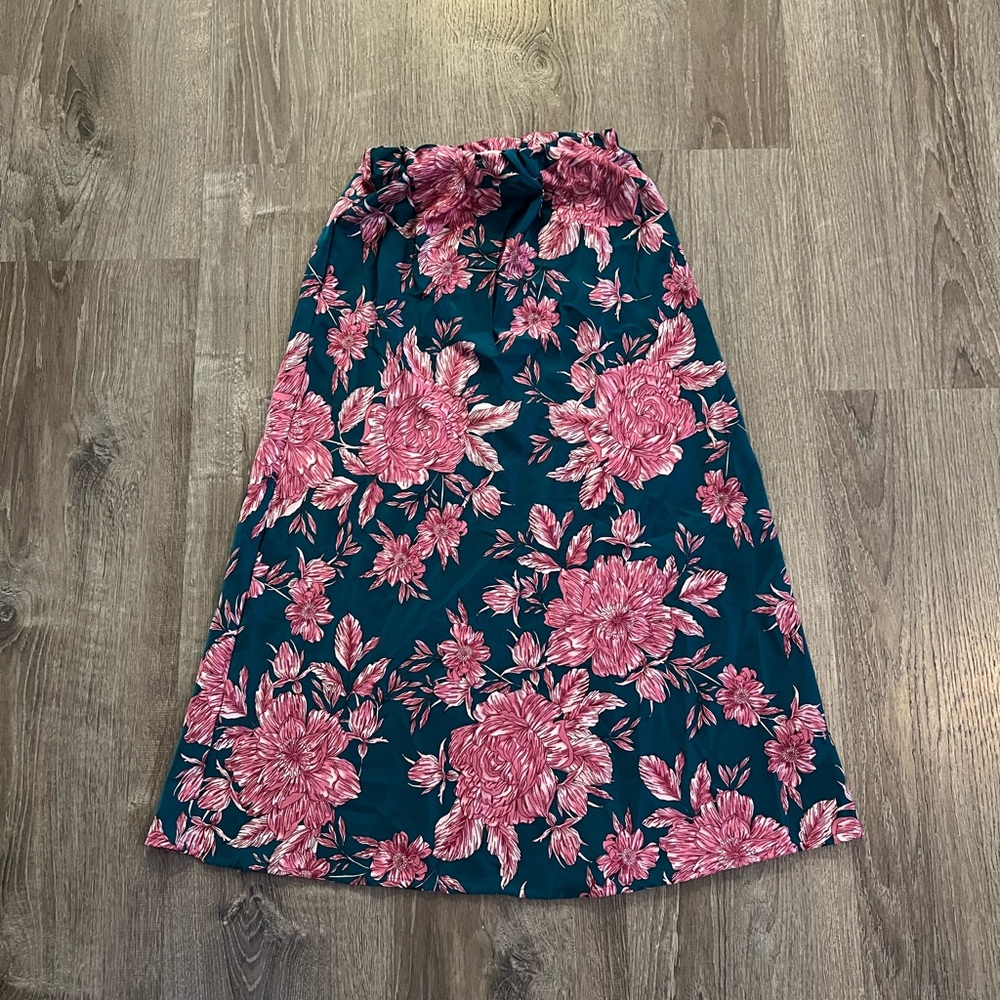 Anthropologie Abel The Label Bonnie Satin Skirt